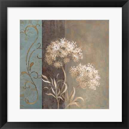 Framed Delicate Beauty in Blue I Print