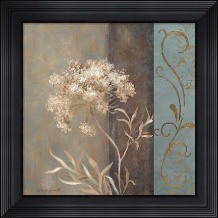 Framed Delicate Beauty in Blue II Print
