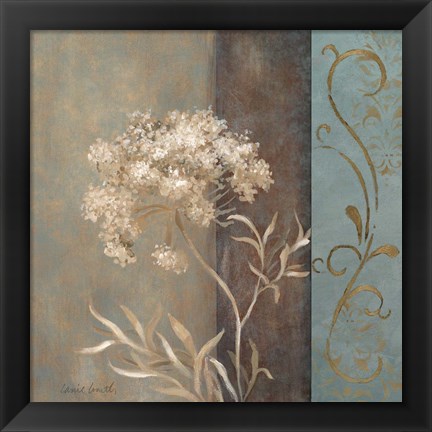 Framed Delicate Beauty in Blue II Print