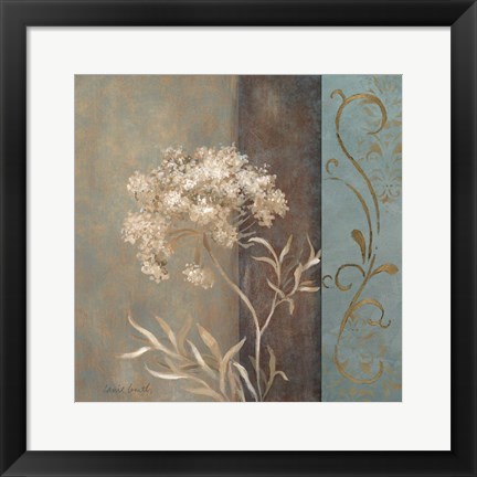 Framed Delicate Beauty in Blue II Print