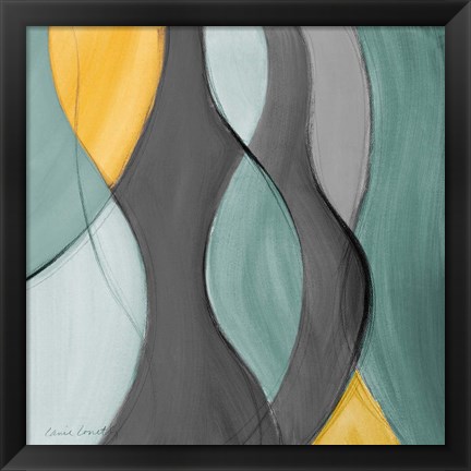 Framed Coalescence in Gray II Print