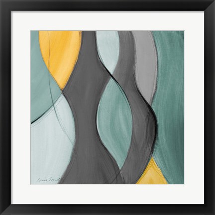Framed Coalescence in Gray II Print