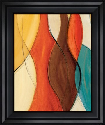 Framed Orange Coalescence II Print