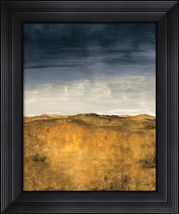 Framed Blue Modern Landscape I Print