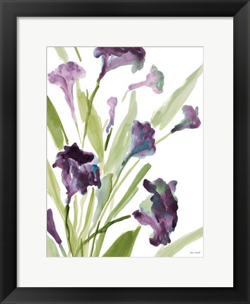 Framed Purple Belles II Print
