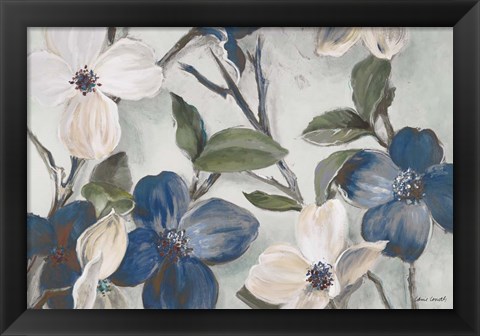 Framed Bella Fiori Blu Print