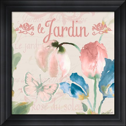 Framed French Tulips I Print
