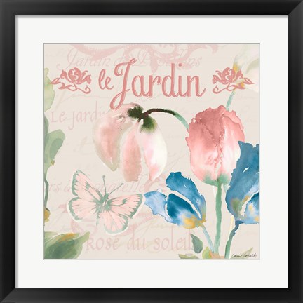 Framed French Tulips I Print