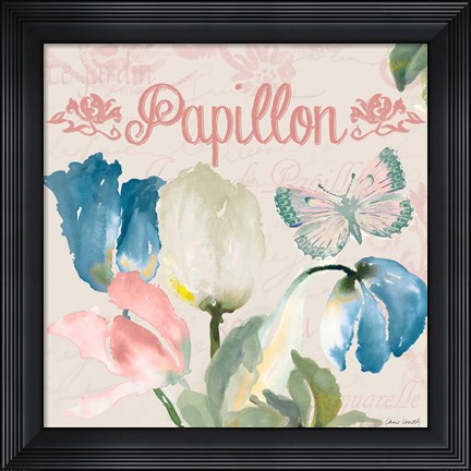 Framed French Tulips II Print