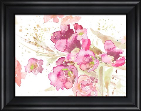 Framed Bubble Gum Poppies Print