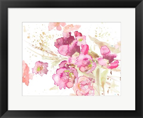 Framed Bubble Gum Poppies Print