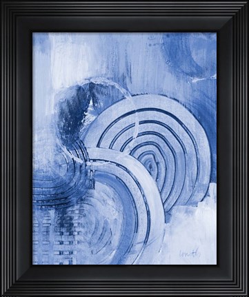 Framed Beyond Indigo Vertical Print