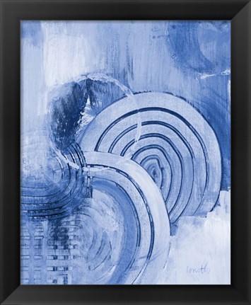 Framed Beyond Indigo Vertical Print