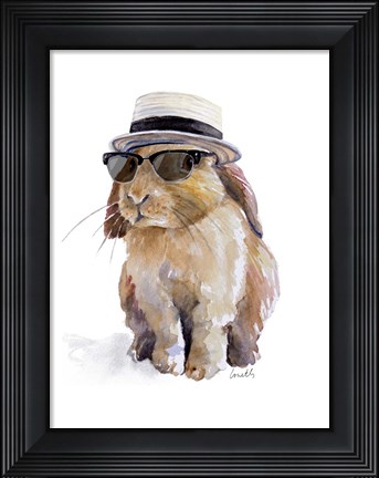 Framed Modern Bunny IV Print