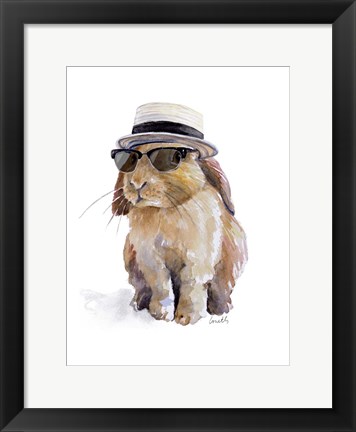 Framed Modern Bunny IV Print