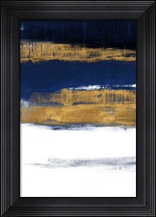 Framed Midnight Gold Rain II Print
