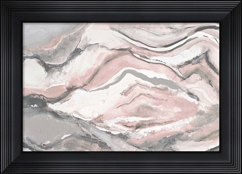 Framed Pink Crystalline Print