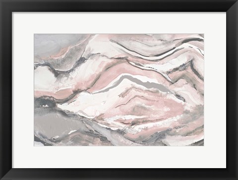 Framed Pink Crystalline Print