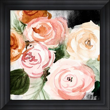 Framed Midnight Peonies Print