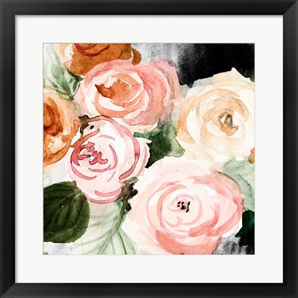 Framed Midnight Peonies Print