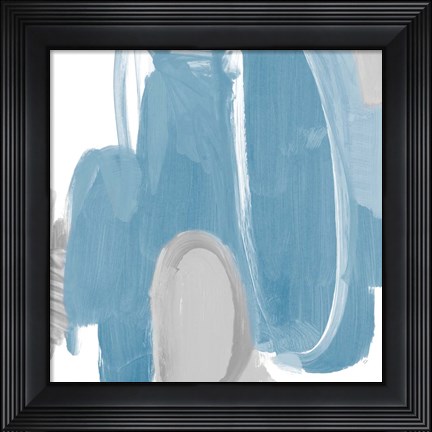 Framed Catching The Tempo Blue I Print