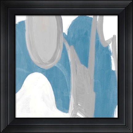 Framed Catching The Tempo Blue II Print