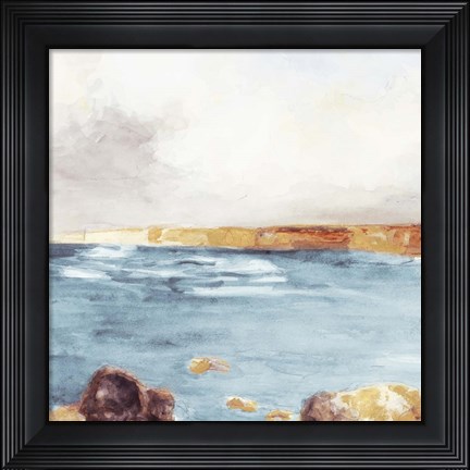 Framed Along The Golden Coast II Print
