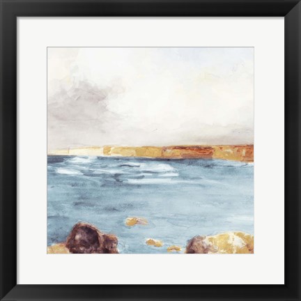 Framed Along The Golden Coast II Print