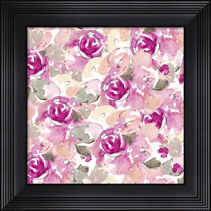 Framed Beautiful Lilac Florals Print