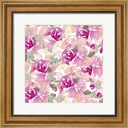 Framed Beautiful Lilac Florals Print