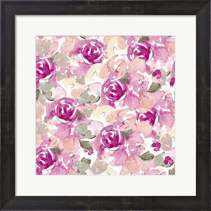 Framed Beautiful Lilac Florals Print