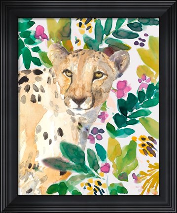 Framed Garden Cheetah Print