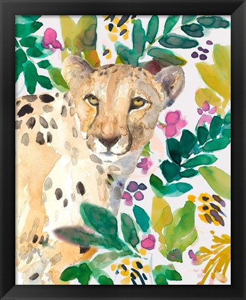 Framed Garden Cheetah Print