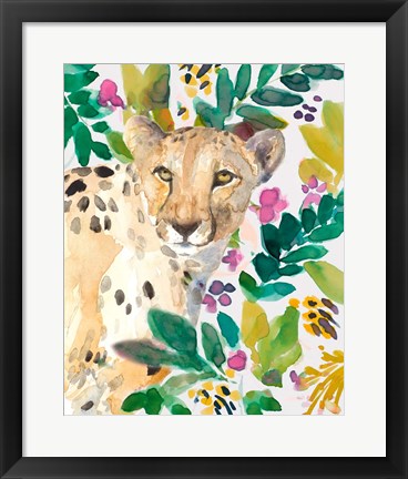 Framed Garden Cheetah Print