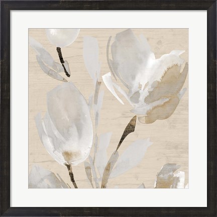 Framed Neutral Tulips II Print