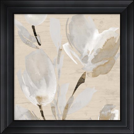 Framed Neutral Tulips II Print