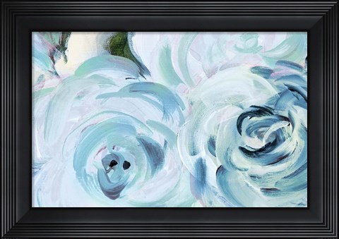 Framed Blue Summer Garden Print