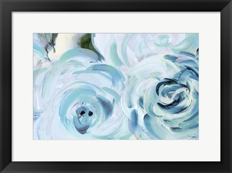 Framed Blue Summer Garden Print
