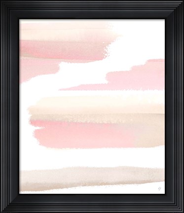 Framed Blush Pasture Abstract Print