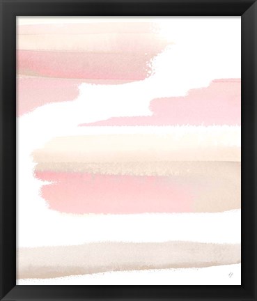 Framed Blush Pasture Abstract Print