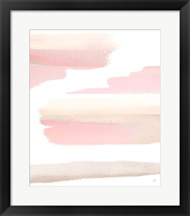 Framed Blush Pasture Abstract Print