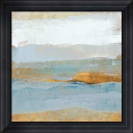 Framed Contemplative Gold Space Print