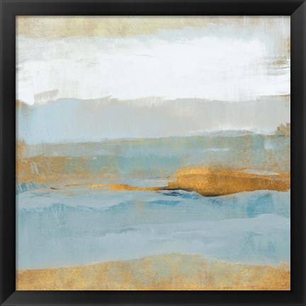 Framed Contemplative Gold Space Print