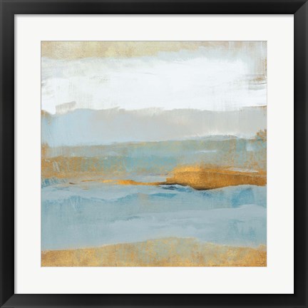 Framed Contemplative Gold Space Print