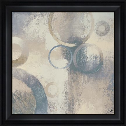 Framed Muted Cobalt I Print