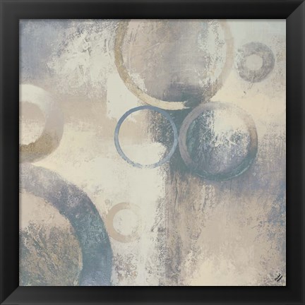 Framed Muted Cobalt I Print