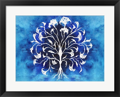 Framed Coral Blues I Print