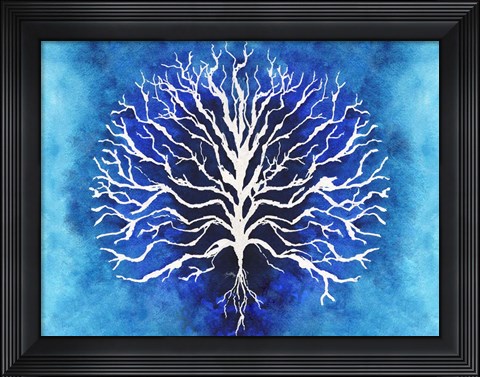 Framed Coral Blues II Print