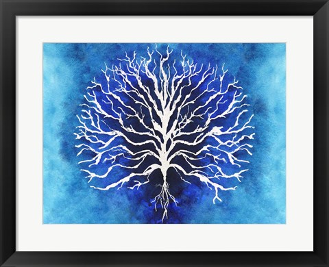 Framed Coral Blues II Print