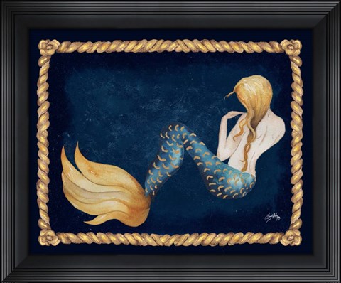 Framed Elegant Mermaid Print